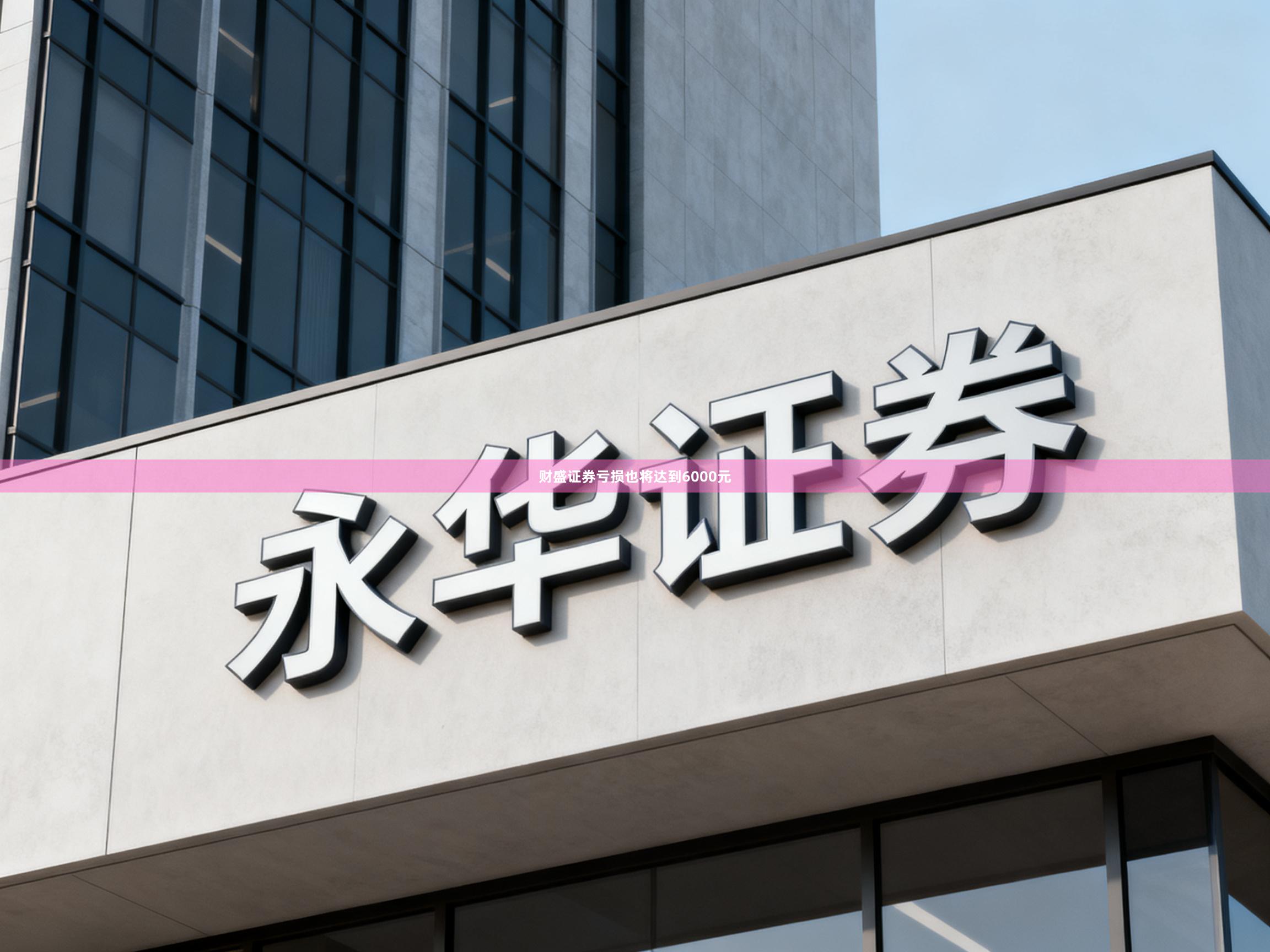 财盛证券亏损也将达到6000元